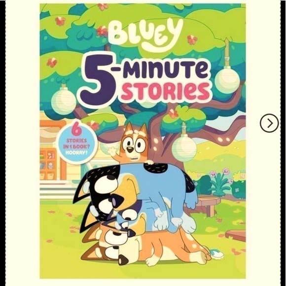 Moose Bluey 5 Minute Stories Hardcover Book Bedtime Kids Baby Book - Picture 3 of 12